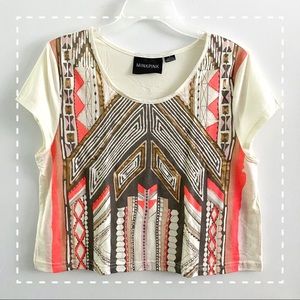 MINKPINK detailed geometric top